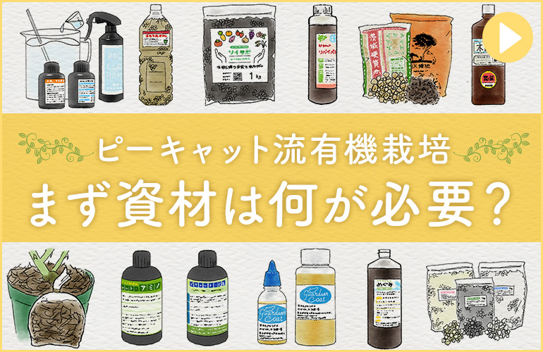 ピーキャット流栽培に必要なもの