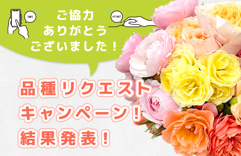 取り扱い品種リクエストキャンペーン結果発表！