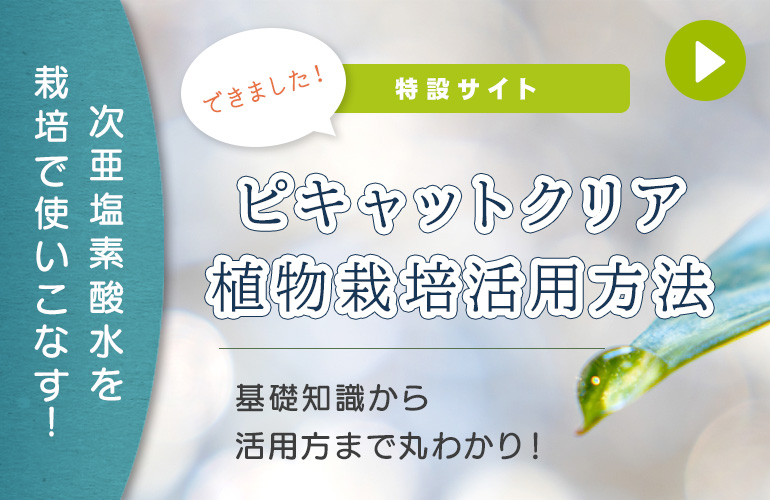 ピキャットクリア植物栽培活用法